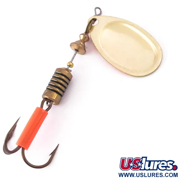 Mepps Aglia 3 UV Cuiller, Jaune/Orange/Or UV, 7g, Fluorescent, #3983