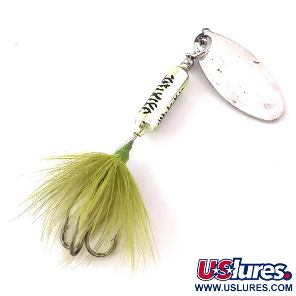 Yakima Bait Worden’s Rooster Tail Cuiller, Argent, 3.5g, Plumes, #3987