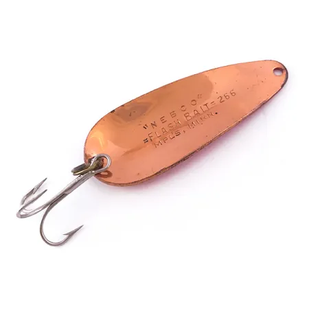 Nebco FlashBait 266 Cuillère, Cuivre/Rouge UV, 10g, Martelé, #3998