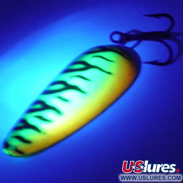 Boss Lures Boss Spoon Cuillère, Fire Tiger, 19g, UV-réactif, #4006