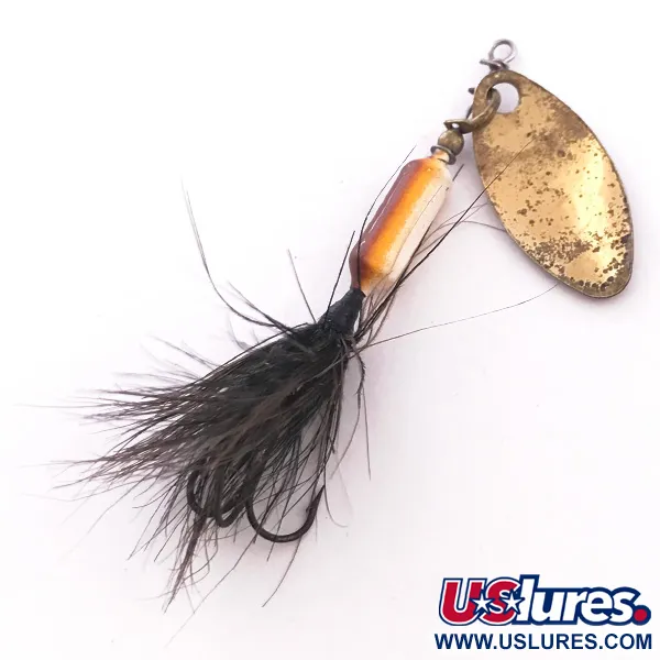 Worden’s Original Rooster Tail Glow Cuiller, Laiton/Glow, 2,6g, #4044