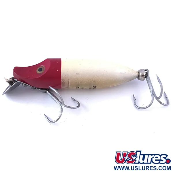 Heddon River Runt Poisson-Nageur, Rouge / Blanc, 12g, Bavette Métal, #4057