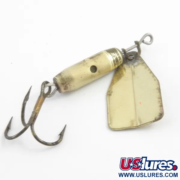 Jake's Lures Jake's Stream-a-Lure Cuiller, Laiton / Rouge, 4.5g, #4082