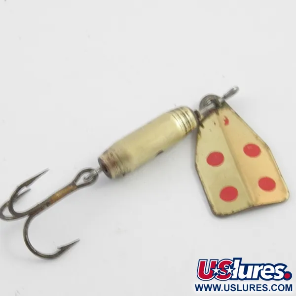 Jake's Lures Jake's Stream-a-Lure Cuiller, Laiton / Rouge, 4.5g, #4082