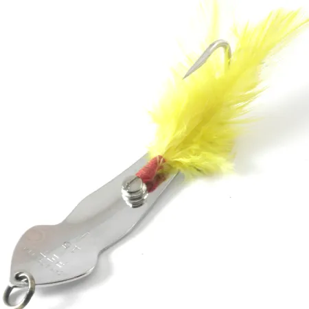Tony Accetta Pet Spoon 15 Cuillère, Nickel/Jaune, 14g, Plumes, #4108