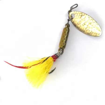 Cotton Tail Cuillère tournante, Or/Jaune, 5cm, Triple à plumes, #4119