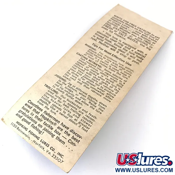 Hopkins s1 Cuillère, Nickel Martelé, 14g, Bucktail, #4319