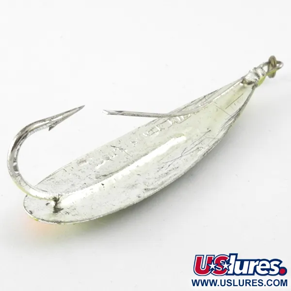 Cuillère Weedless Johnson Silver Minnow, Orange/Vert/Nickel, 12g, #4134