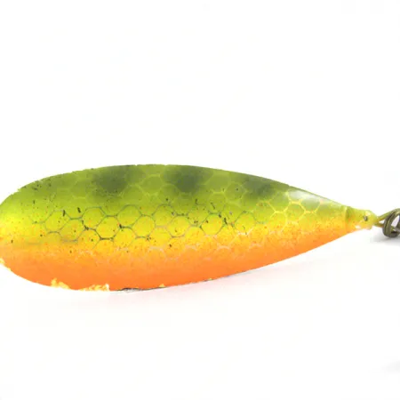 Cuillère Weedless Johnson Silver Minnow, Orange/Vert/Nickel, 12g, #4134