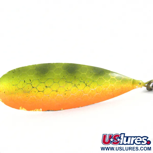 Cuillère Weedless Johnson Silver Minnow, Orange/Vert/Nickel, 12g, #4134