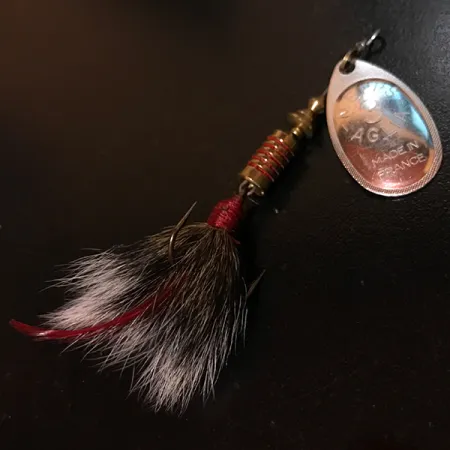 Mepps Aglia 3 dressed Cuiller, Argent, 7.3g, Poil d'écureuil, #4146