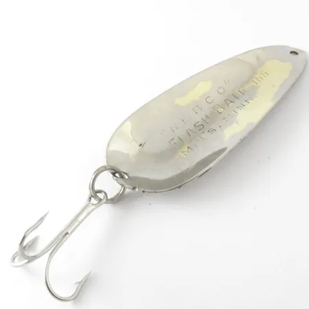 Nebco FlashBait 166 Cuillère, Nickel martelé, 14g, #4156