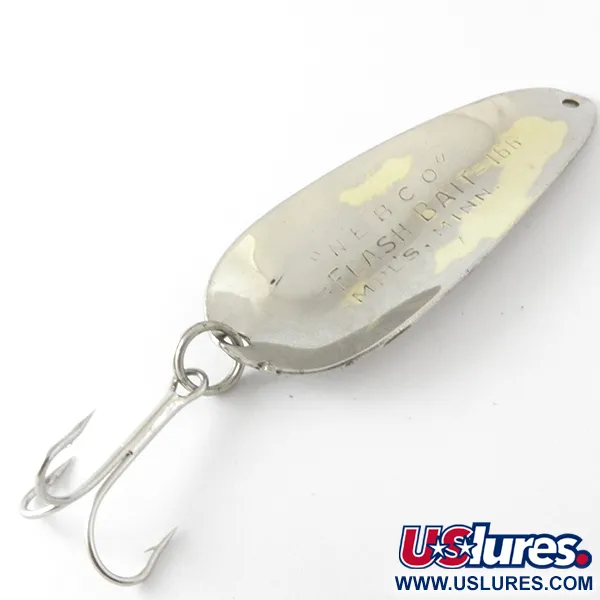 Nebco FlashBait 166 Cuillère, Nickel martelé, 14g, #4156