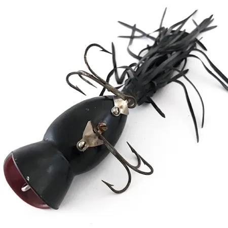 Fred Arbogast Hula Popper Leurre de surface, Noir/Rouge, 14g, #4165