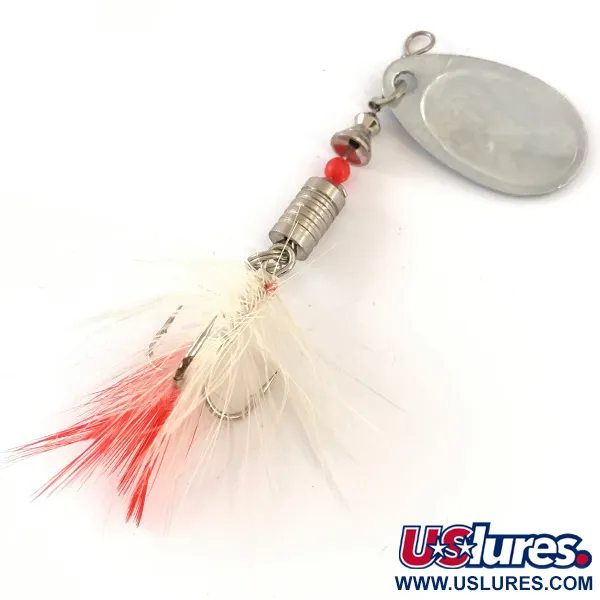 South Bend 3 Cuiller, Nickel, 7g, Hameçon plumé, #4184