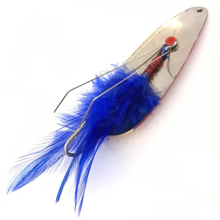 Eppinger Weedless Dardevle Cuillère, Ivory/Red/Nickel/Blue, 28g, #4191