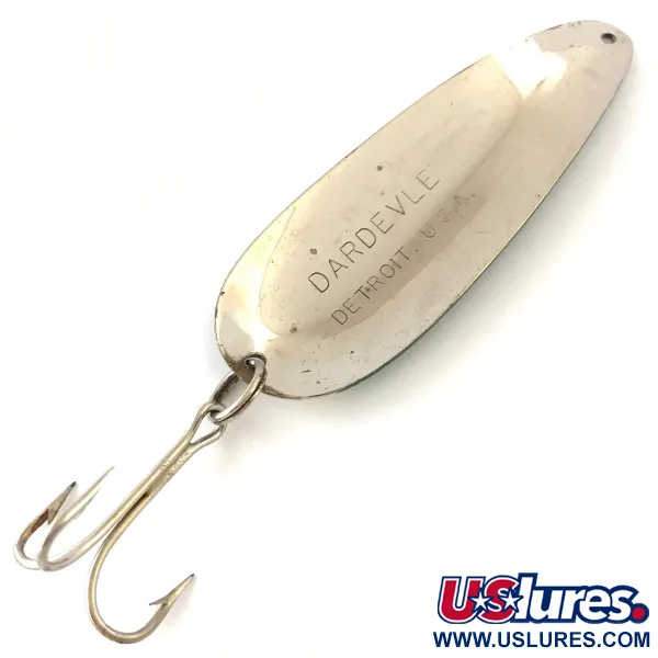 Eppinger Dardevle Cuiller, Nickel/Vert/Blanc, 28g, Classique, #4201