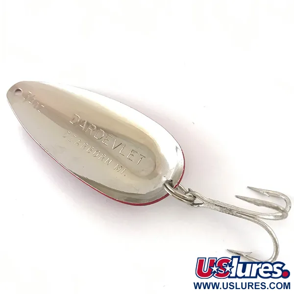 Dardevle Dardevlet Cuiller, Rouge/Blanc/Nickel, 21g, Estampage, #4206