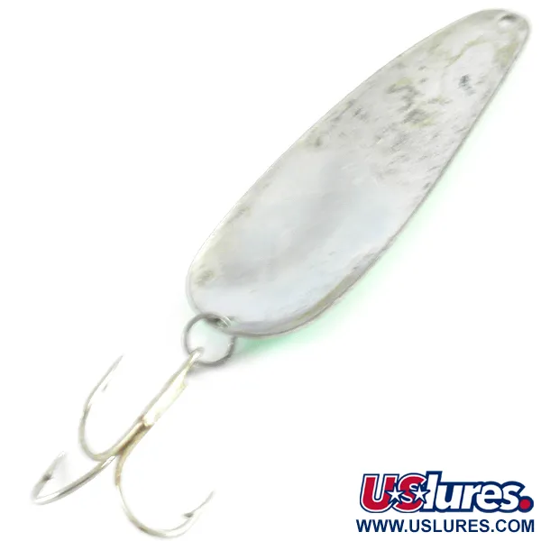 Worth Chippewa Cuillère, Vert/Noir/Nickel, 19g, Dos Nickelé, #4230