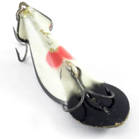 Buck Perry Spoonplug Cuillère, Noir / Blanc, 10g, Vintage, #4235