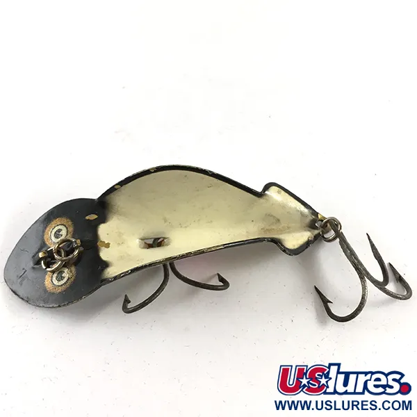 Buck Perry Spoonplug Cuillère, Noir / Blanc, 10g, Vintage, #4235