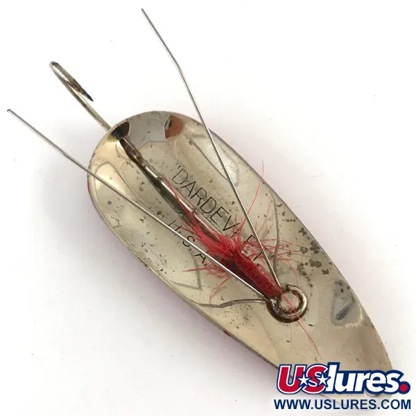 Eppinger Weedless Dardevle Dardevlet Cuillère, Rouge/Blanc/Nickel, 21g, #4261