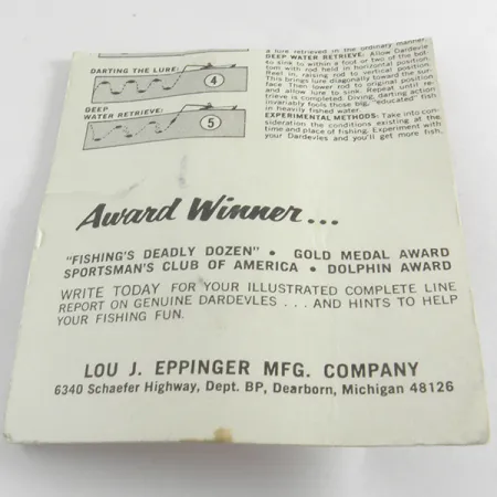 Eppinger Dardevle Midget Crystal Cuillère, Crystal, 5,3g, #4288