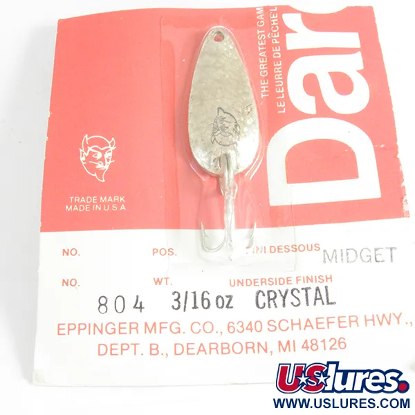 Eppinger Dardevle Midget Crystal Cuillère, Crystal, 5,3g, #4288