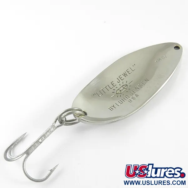 Luhr Jensen Little Jewel Cuillère, Nickel/Bleu/Rose, 21g, #4295