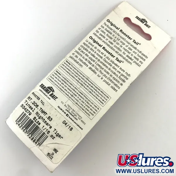 Worden’s Original Rooster Tail Cuillère, Fire Tiger, 1/16oz, #RT.208.TNMT.B3