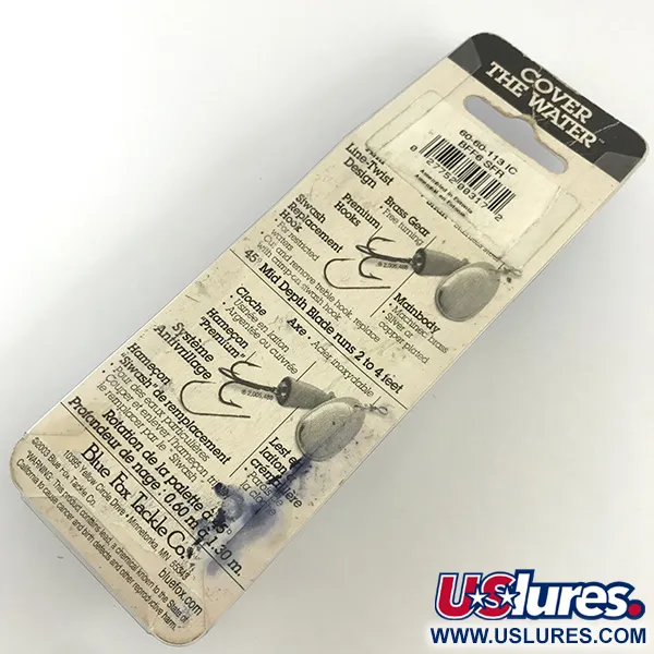 Blue Fox Super Vibrax 6 Cuillère, Argent, 18g, Corps laiton, #4325