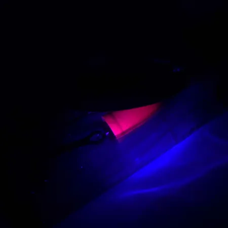 Blue Fox Super Vibrax 6 Fluo UV Cuillère, Argent, 18g, UV actif, #4327