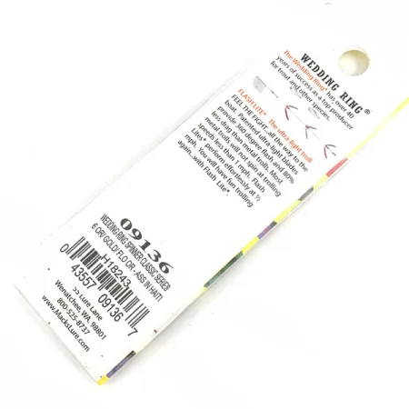 Mack's Lure Wedding Ring Spinner, Or/Orange Fluo, 2g, Strass, #4328