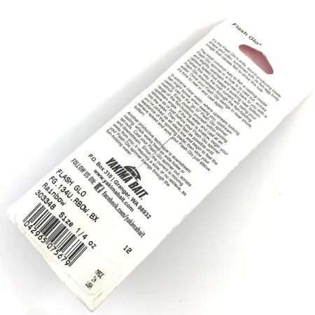 Yakima Bait Flash-GLO Cuiller, Rouge/Blanc/Vert/Jaune, 7g, UV, #4365