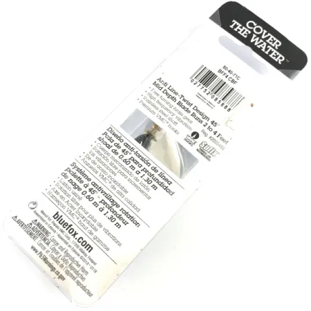 Blue Fox Super Vibrax 4 UV Cuillère, Nickel/Noir/Jaune, 10g, #4367