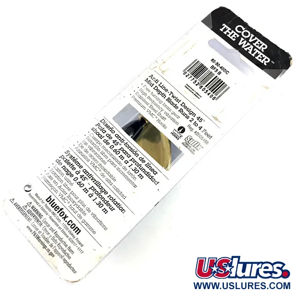 Blue Fox Super Vibrax 5 Cuiller, Noir, 13g, Anti-vrillage, #4369