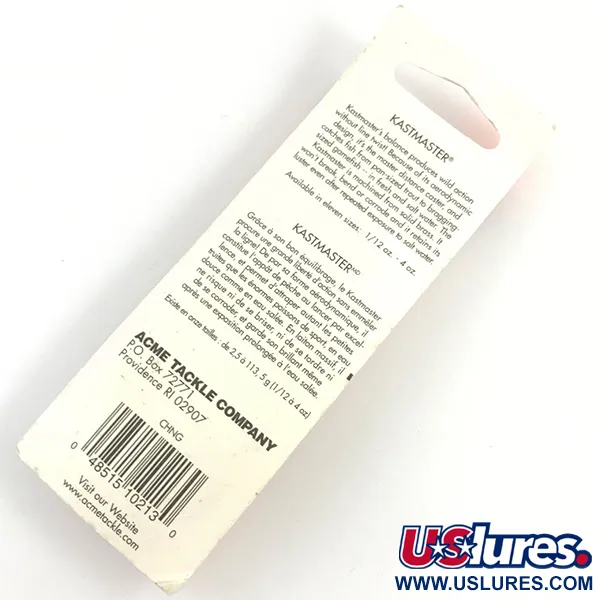 Cuillère Acme Kastmaster, Nickel / Vert, 7g, Laiton Massif, #4388