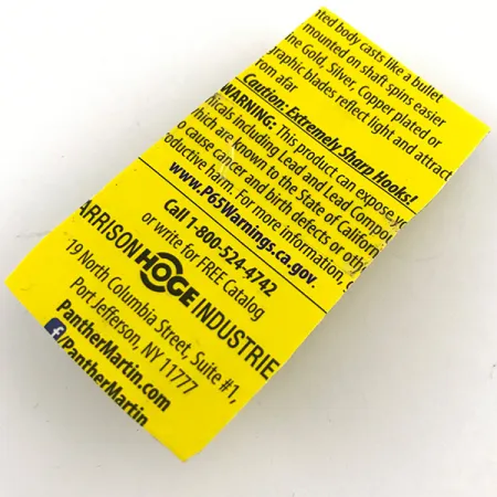 Panther Martin 4 Cuiller, Truite, 4g, Queue Plumée, #4412