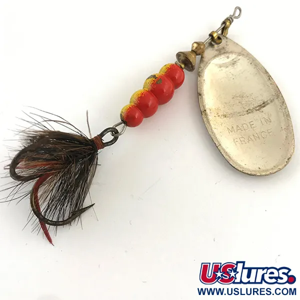 Mepps Aglia 5 Dressed Cuiller, Argent, 14g, Triple plumé, #4424