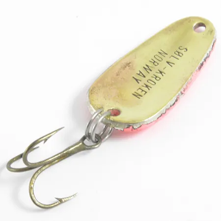 Sølvkroken Cuiller, Rouge / Or, 7g, Motif à points classique, #4437