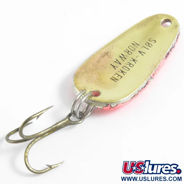 Sølvkroken Cuiller, Rouge / Or, 7g, Motif à points classique, #4437