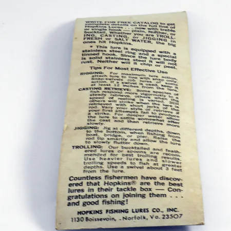 Hopkins s1 Jig Lure Cuillère, Argent martelé, 14g, Bucktail, #5836