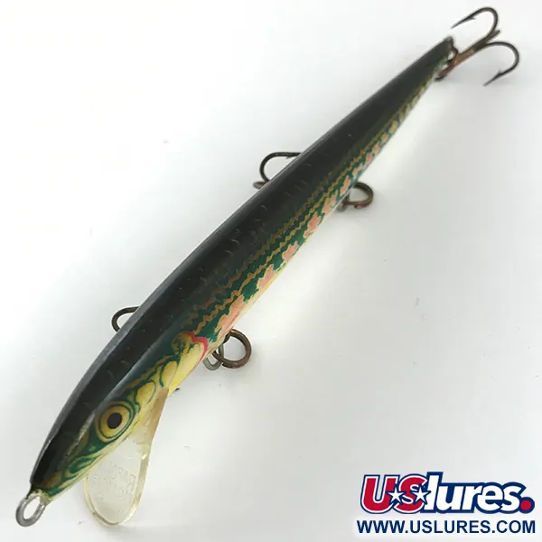 Rapala Original Floater Poisson Nageur, Rouge/Doré/Vert, 7g, #4453