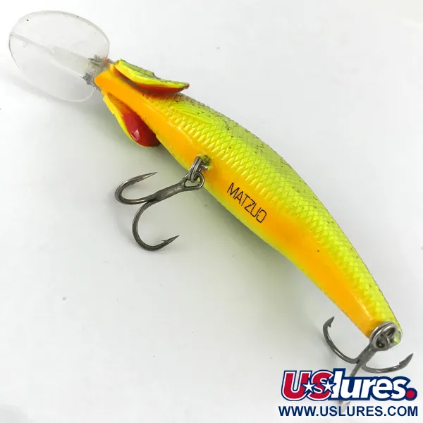 Matzuo Kinchou Minnow Poisson nageur, Chartreuse, 9g, Ouïes, #4458