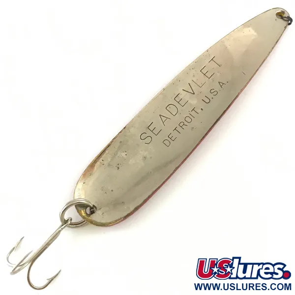 Eppinger Dardevle Seadevlet Cuillère, Jaune/Rouge/Nickel, 40g, #4466