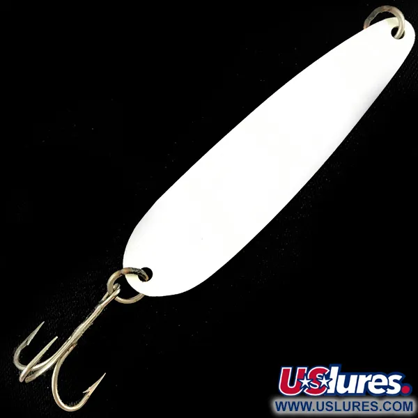 Luhr Jensen Westport Wobbler Cuillère, Blanc / Noir, 16g, Émail, #4467