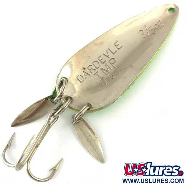 Eppinger Dardevle Imp Klicker UV Cuiller, Fluorescent Green UV, 11g, #4481