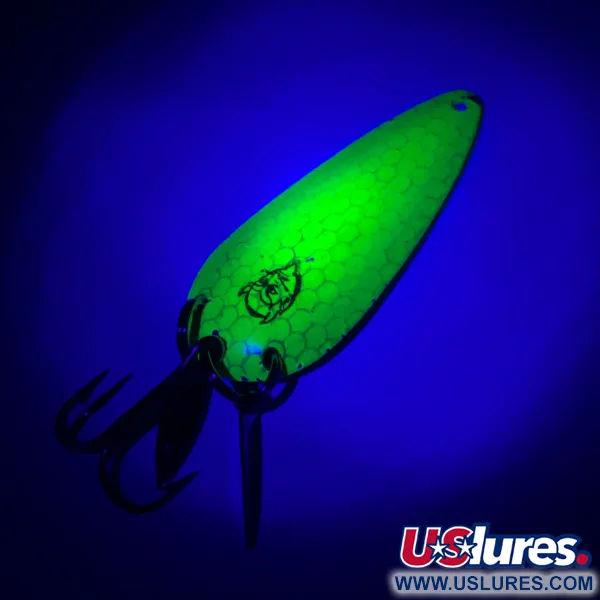 Eppinger Dardevle Imp Klicker UV Cuiller, Fluorescent Green UV, 11g, #4481
