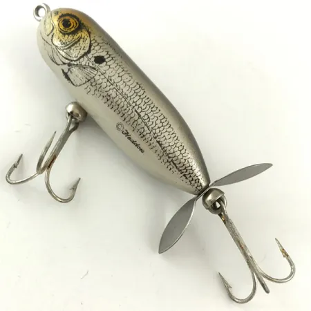 Heddon Baby Torpedo Leurre de Surface, Argent, 9g, Hélice, #4483