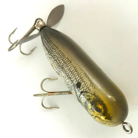 Heddon Baby Torpedo Leurre de Surface, Argent, 9g, Hélice, #4483
